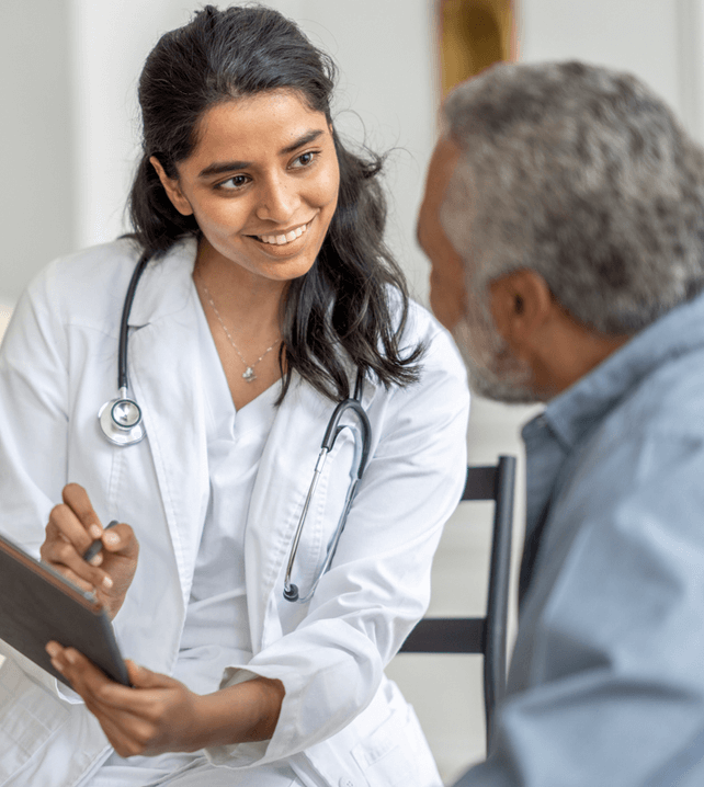 priamry care doctor talking to patient